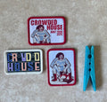 Crowded House iron on patches 3-pack