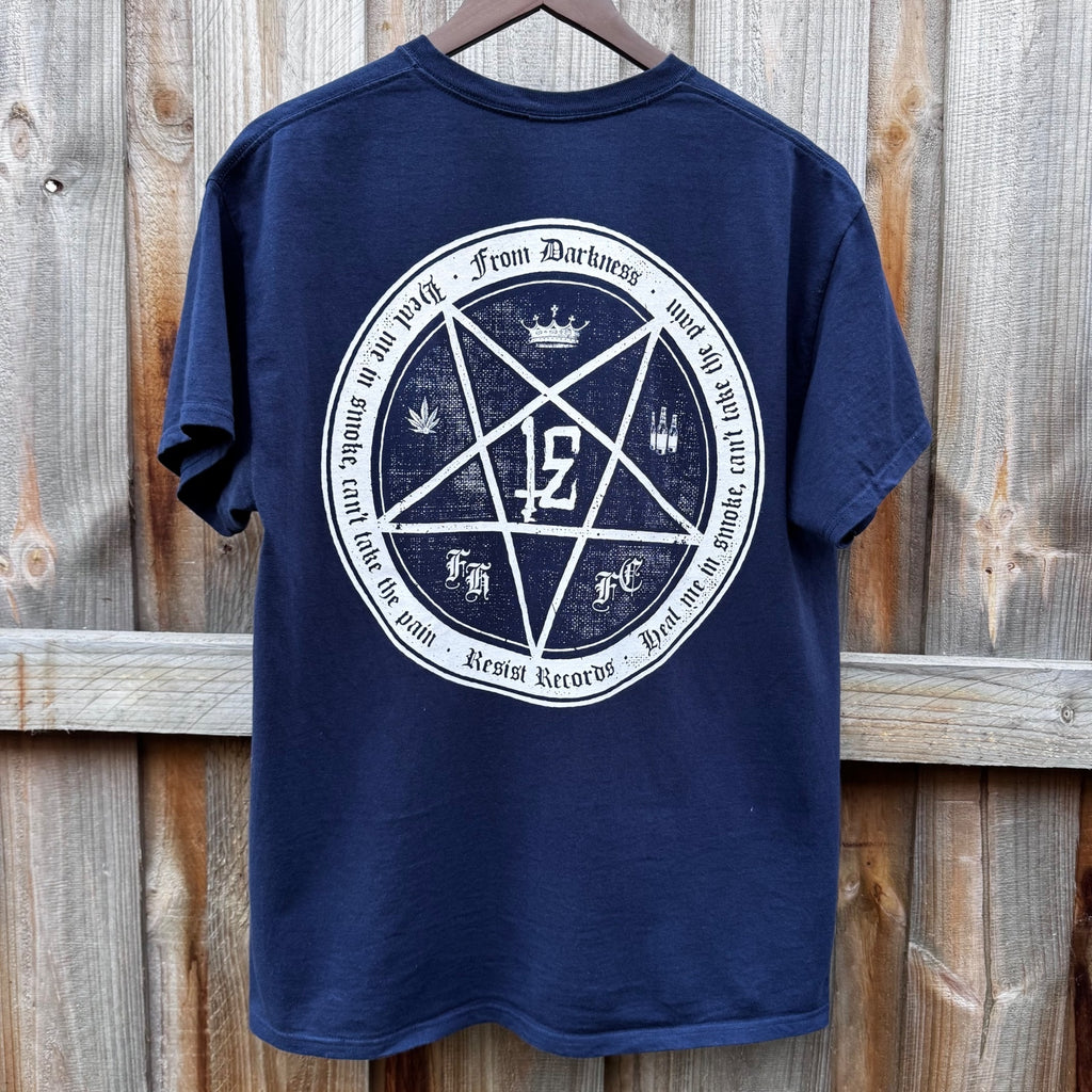 I Exist / Resist Records shirt (navy)