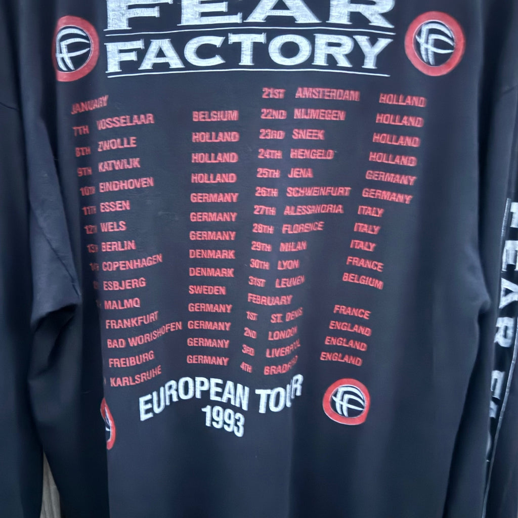Fear Factory '93 EU Tour long sleeve (4 side)