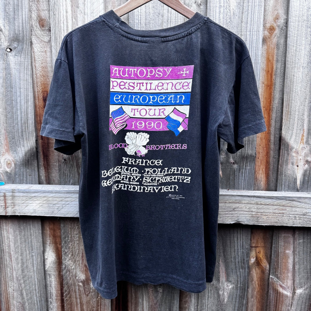 Autopsy & Pestilence 1990 EU Tour shirt