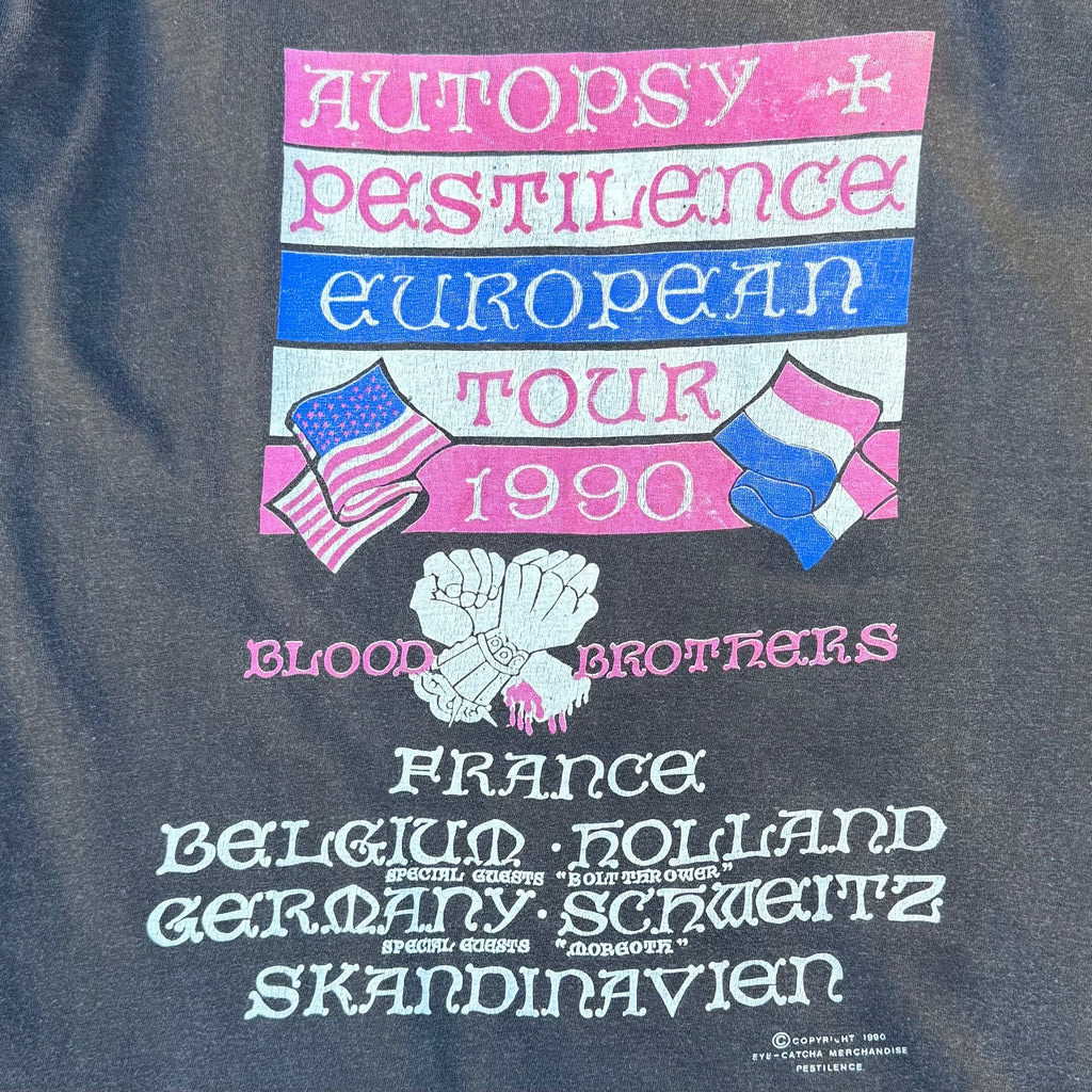 Autopsy & Pestilence 1990 EU Tour shirt
