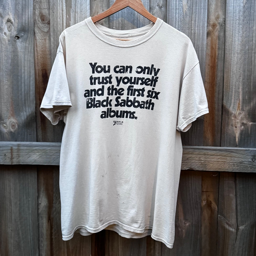 Black Sabbath / Henry Rollins quote / Branca Studio shirt