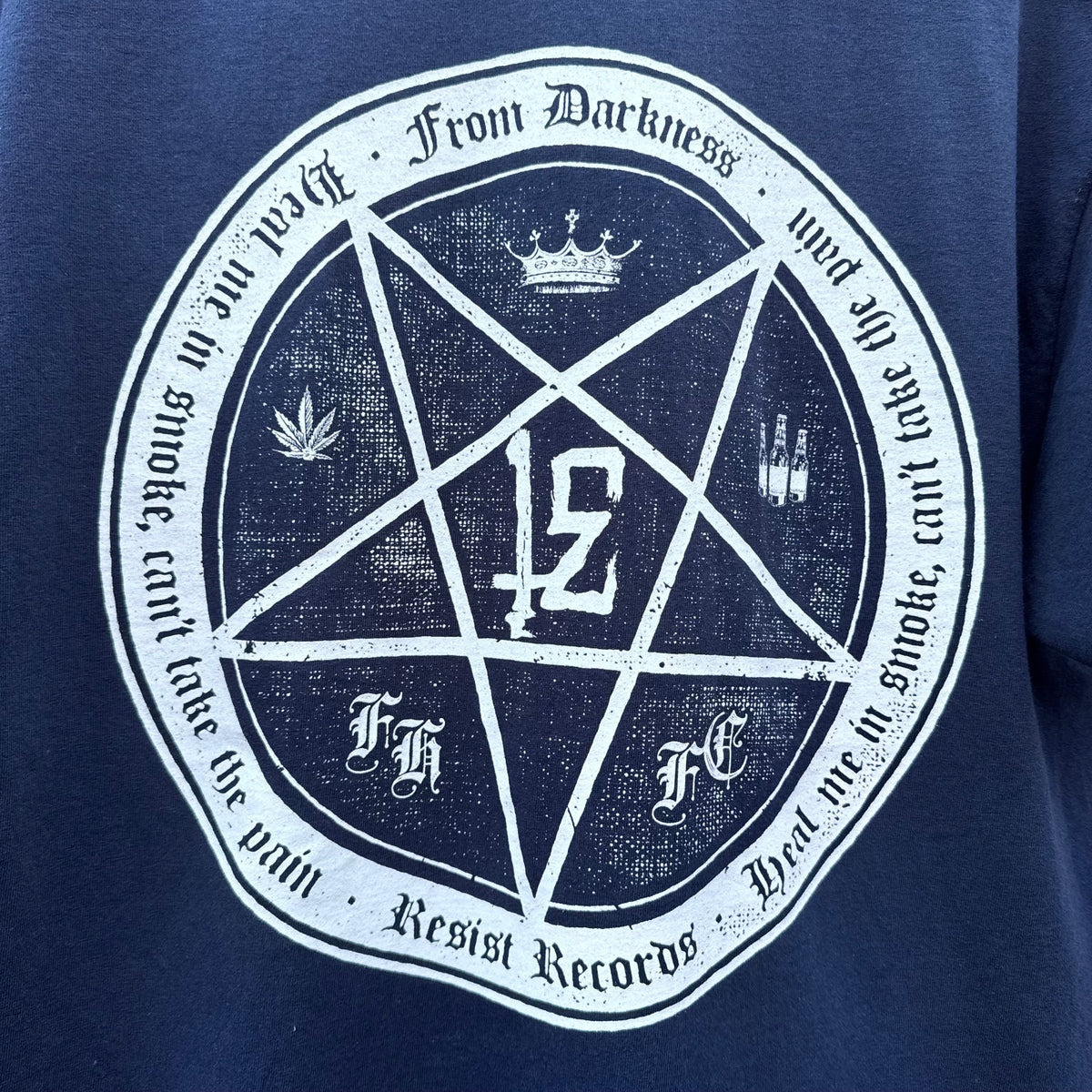 I Exist / Resist Records shirt (navy)